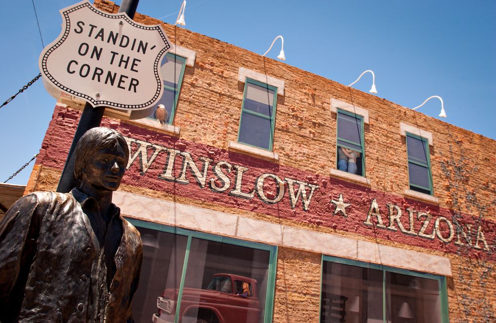 Standin’ on the Corner Park in Winslow, AZ