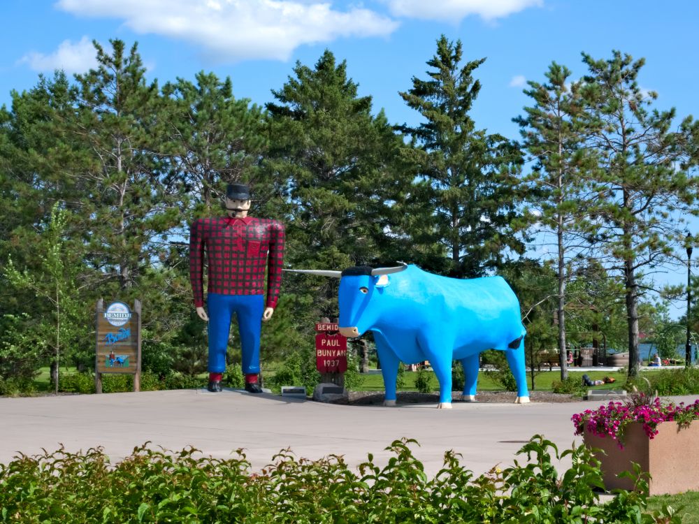 The grounds of Paul Bunyan Park