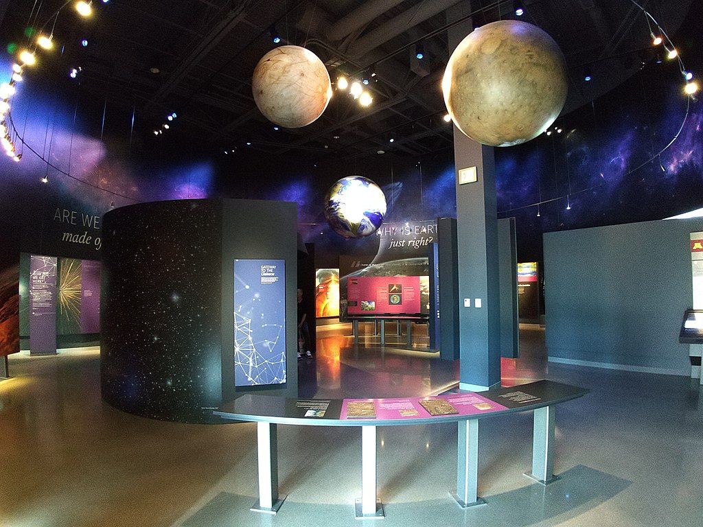 Space exhibit in Bell Museum