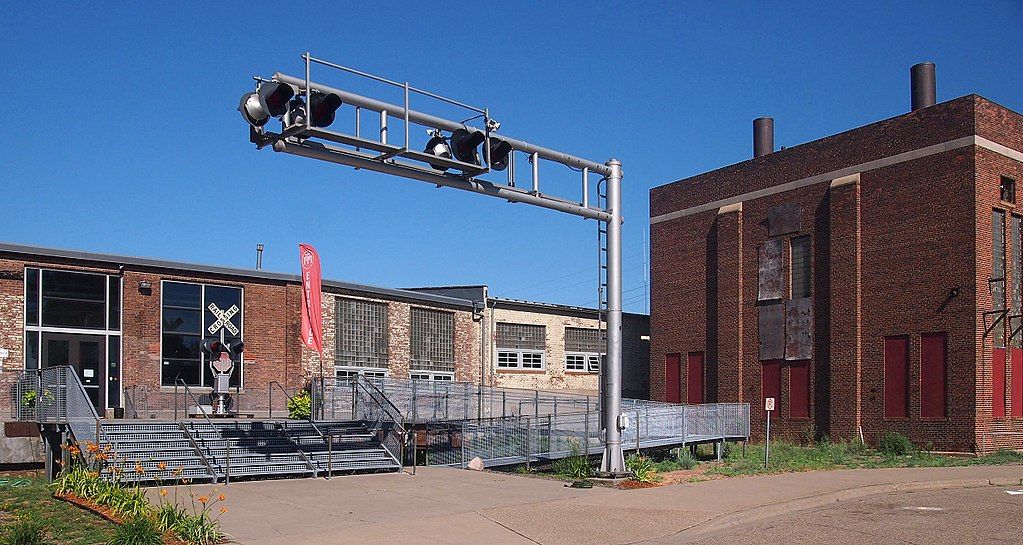 Side exterior view of Minnesota Transportation Museum