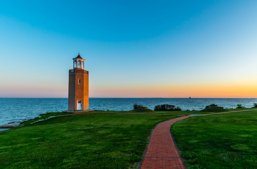 Stunning View of Avery Point Lighthouse