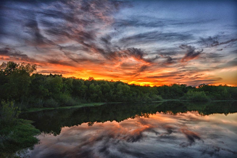 Scenic sunset at Cullinan Park