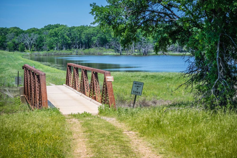 A short footbridge at Hagerman National Wildlife Refuge
