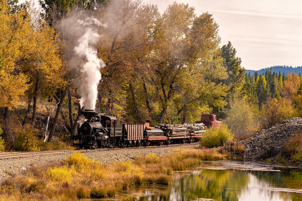 Scenic View of Sumpter Valley Railroad