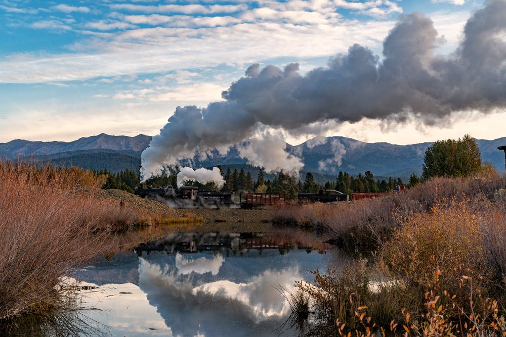 Scenic View of Sumpter Valley Railroad
