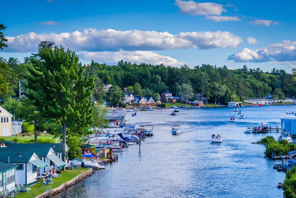 The waters of Weirs Beach