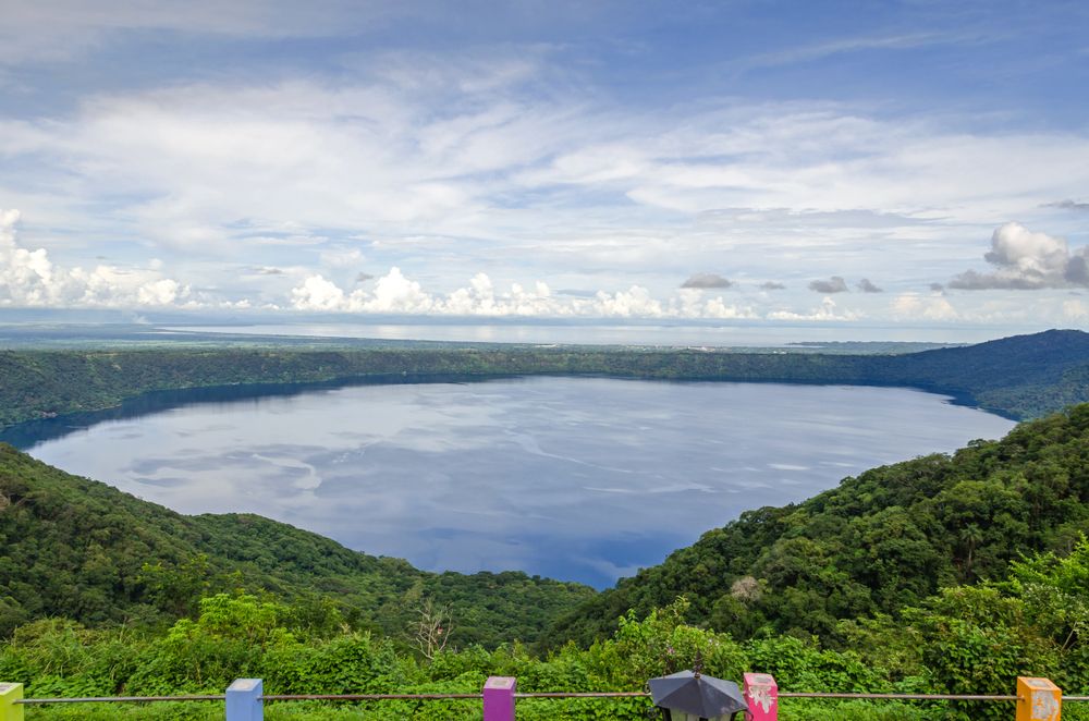 View of Apoyo Lagoon Natural Reserve