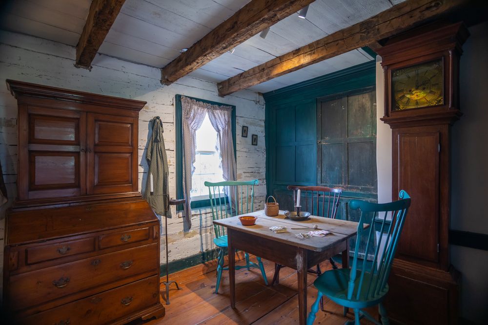 Interior of a house at Shenandoah Heritage Village