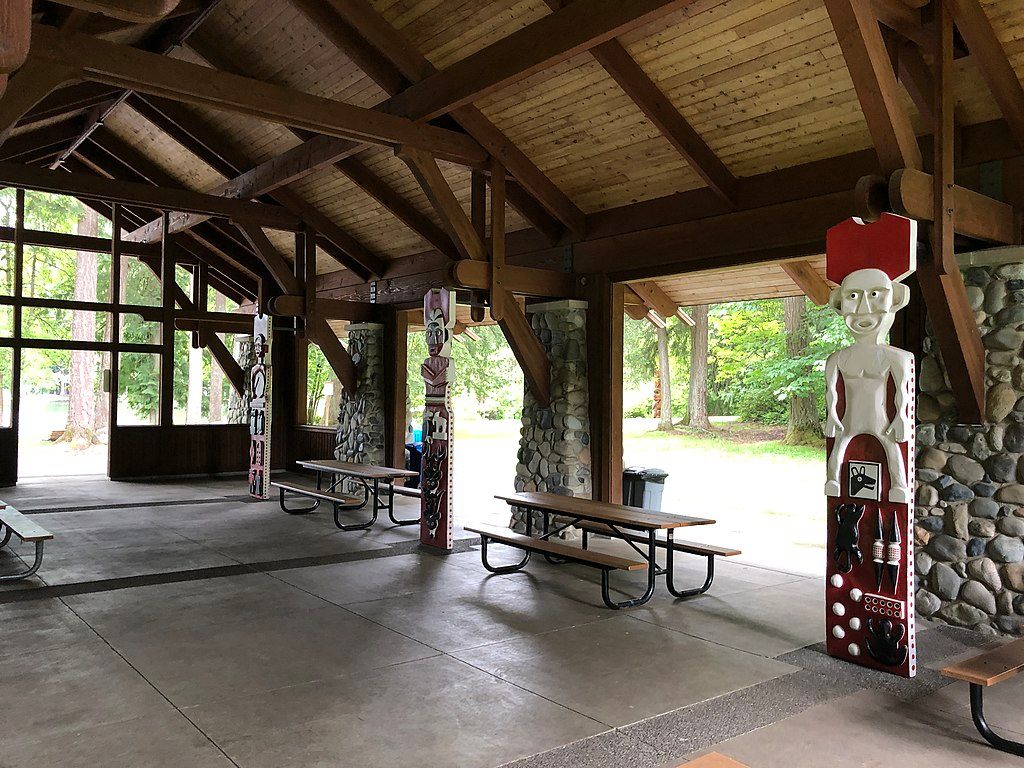 Picnic shelter at Beaver Lake Park