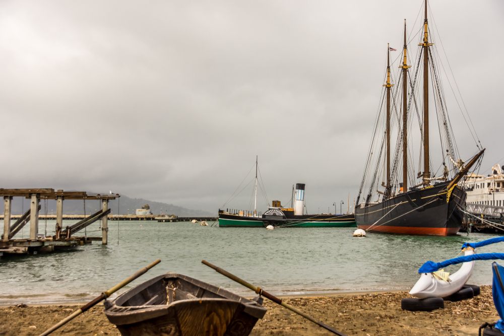 View of Aquatic Park Cove's water