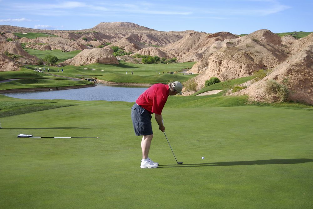 Golfer at Wolf Creek Golf Club