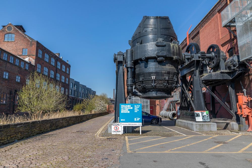Welcome sign of Kelham Island Museum