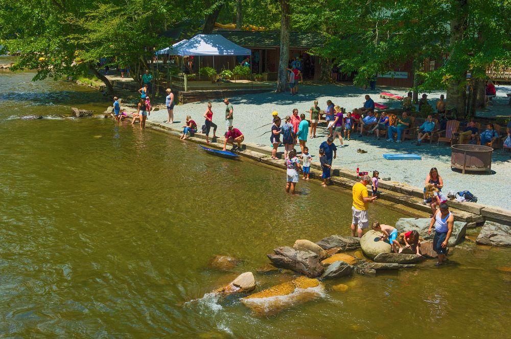 People at Nantahala Outdoor Center