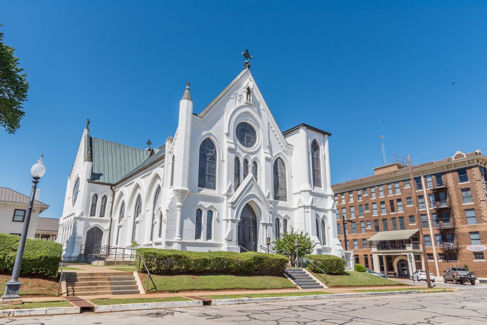 View of Sacred Heart Catholic Church