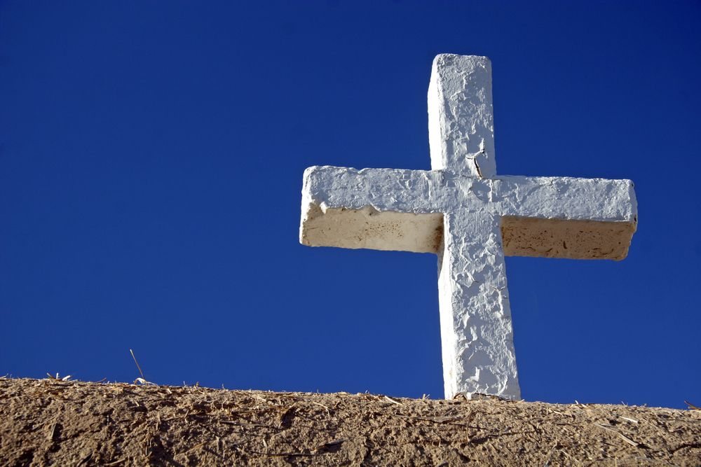 Wooden cross of an Francisco de Assis Mission Church