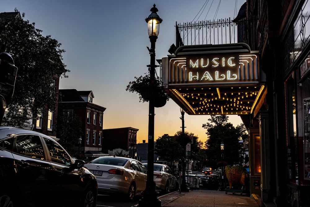 Outside View of Tarrytown Music Hall