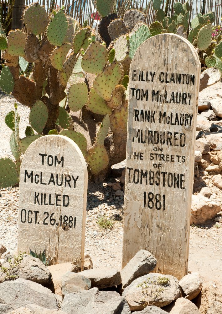 Headstones at Boothill Cemetery
