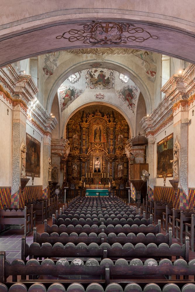 Interior of San Xavier Del Bac Mission