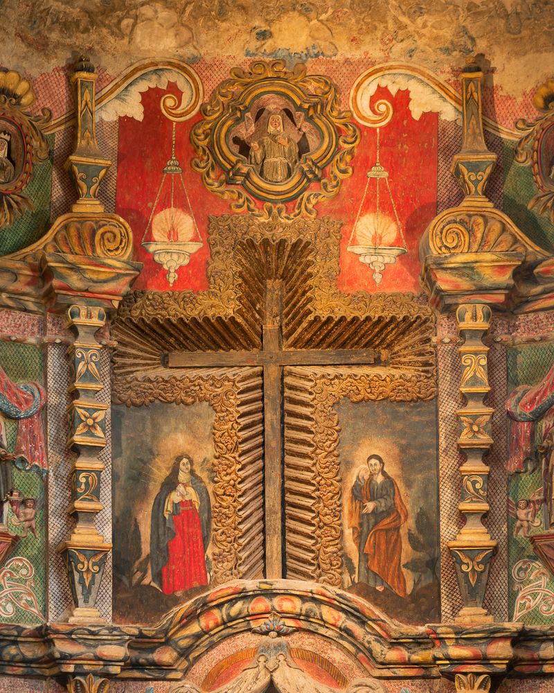 Cross in San Xavier Del Bac Mission