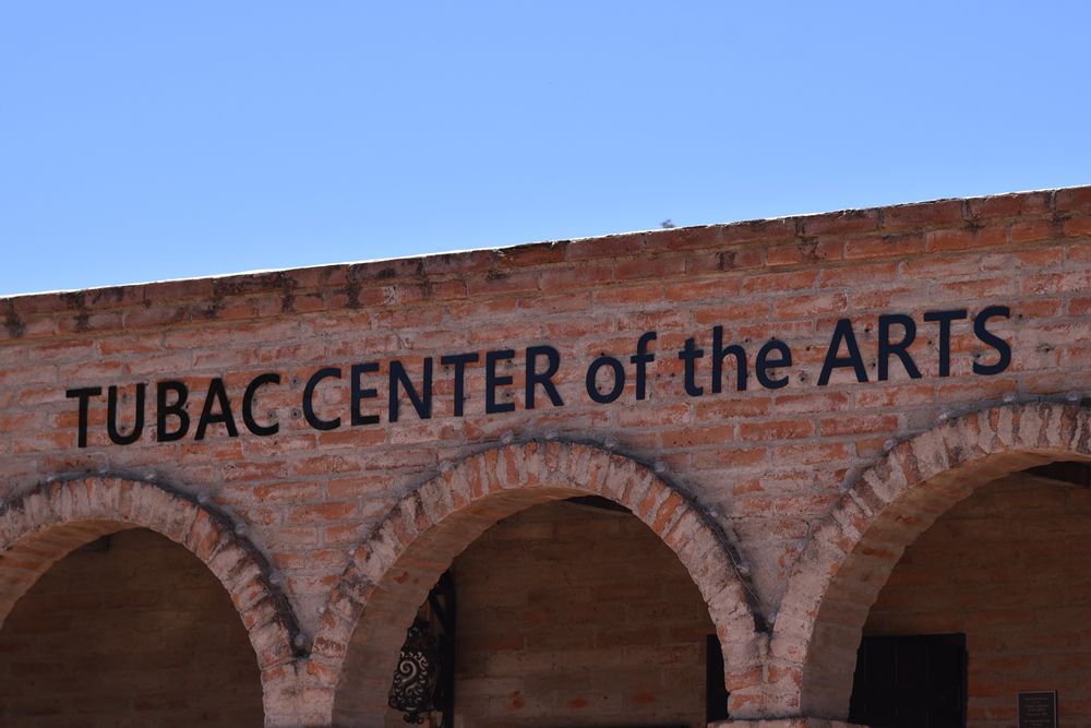 Building sign of Tubac Center of the Arts