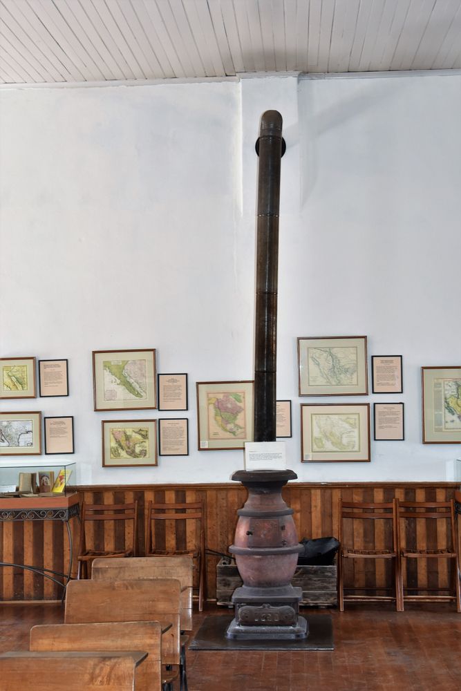Interior of Tubac Presidio State Historic Park's schoolhouse