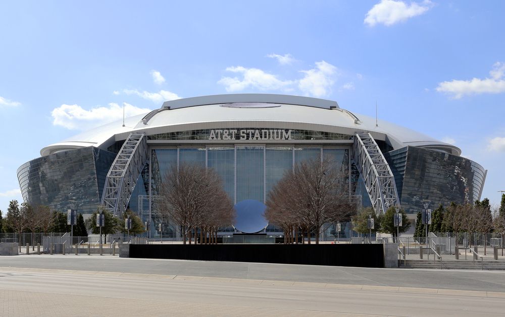 Exterior of the AT&T Stadium