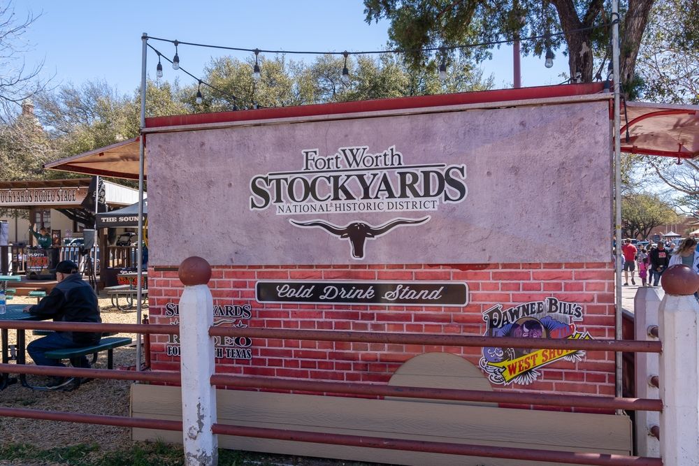 Signage of Fort Worth Stockyards National Historic District