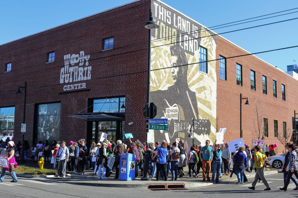 Exterior of Woody Guthrie Center
