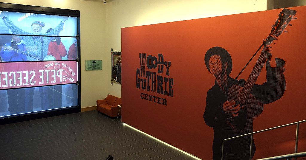 Interior fo Woody Guthrie Center