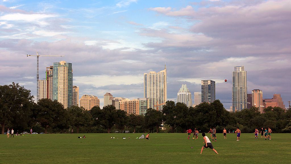 The grounds of Zilker Metropolitan Park