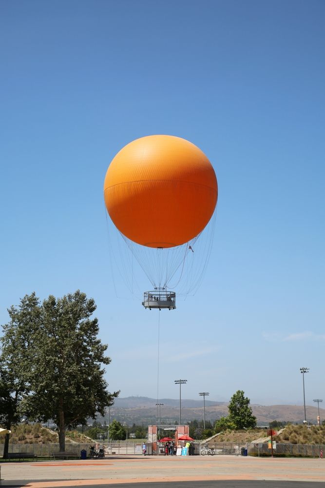 Daytime view of a Great Park Balloon