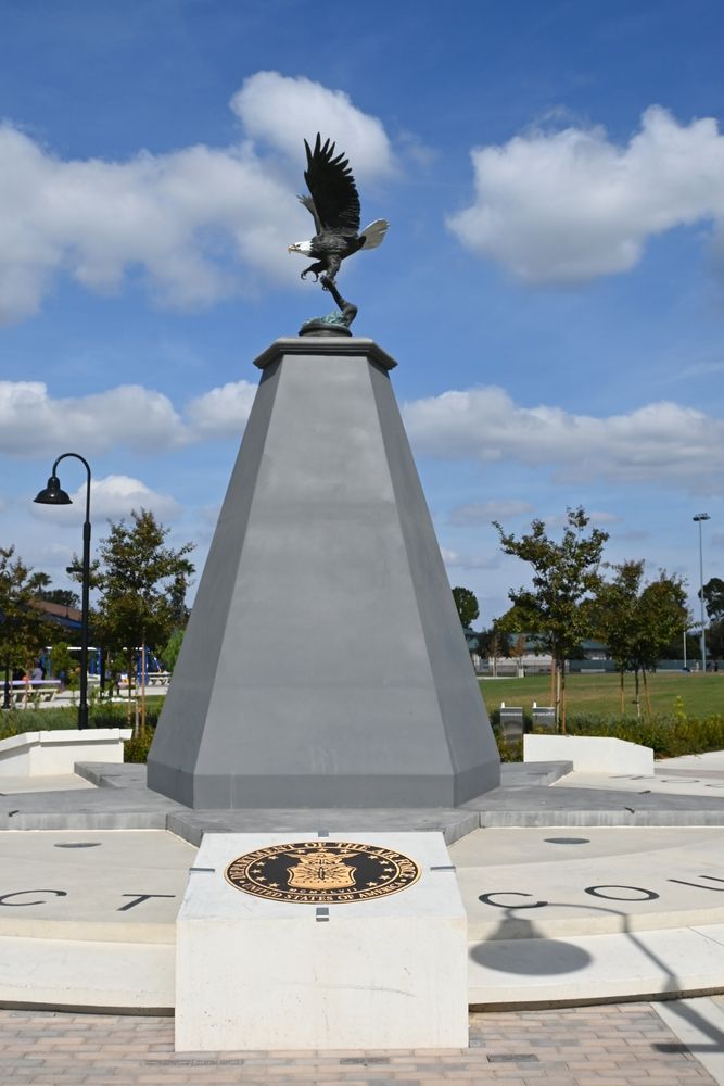 A memorial at Tustin Veterans Sports Park
