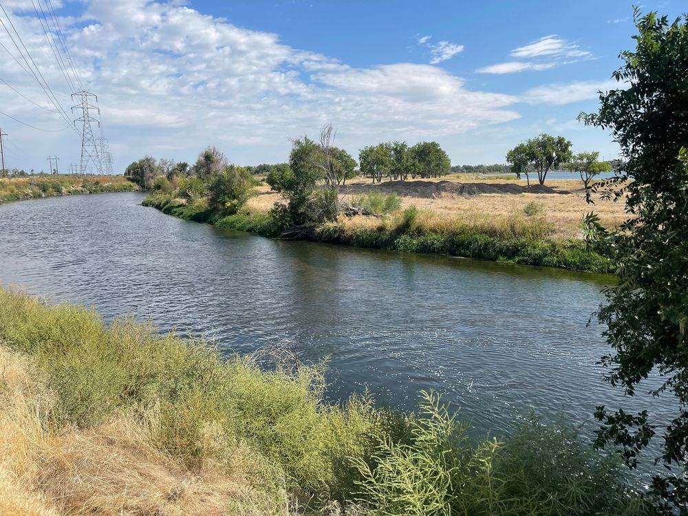 The waters of Pelican Ponds Open Space