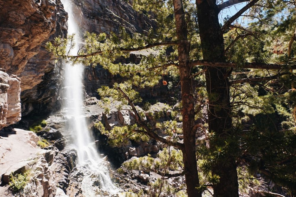 Small waterfall at Bear Creek Trail