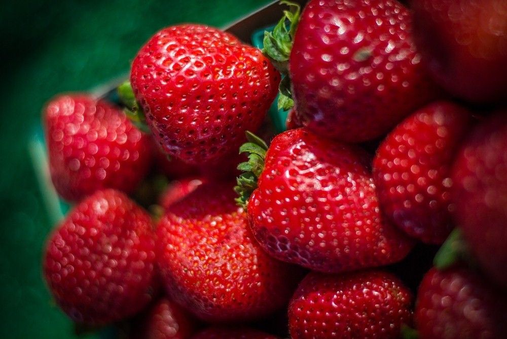 Strawberries at Temecula farmers market