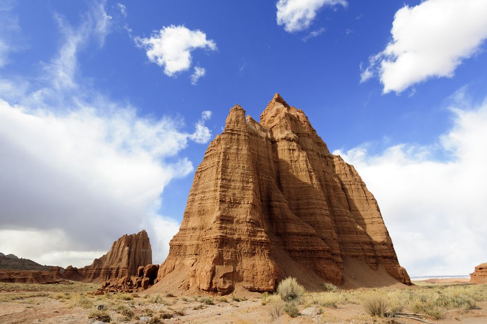 View of Temple of the Sun and Temple of the Moon