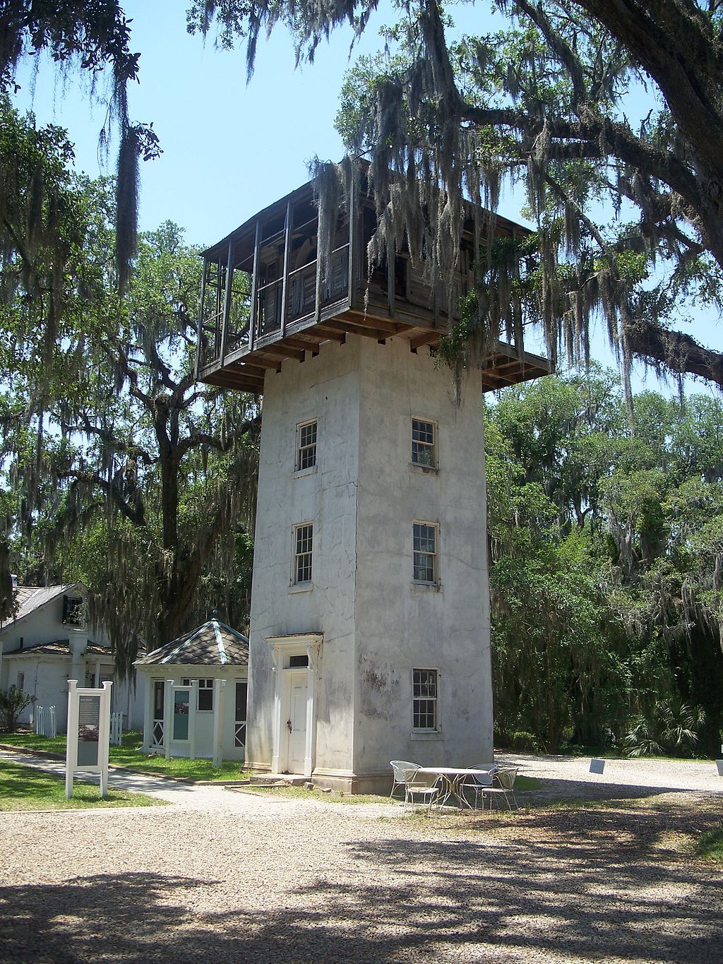 A water tower at Goodwood Museum & Gardens