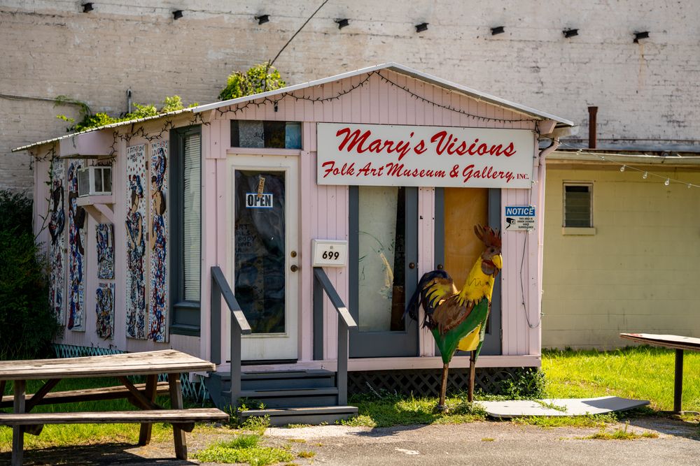 Folk art museum at Railroad Square Art District