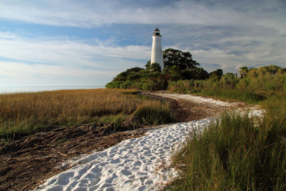 A lighthouse at St. Marks National Wildlife Refuge