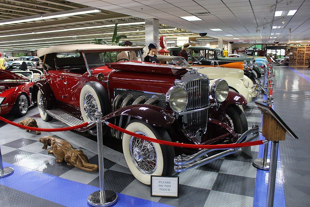 A 1931 car in the Tallahassee Antique Car Museum