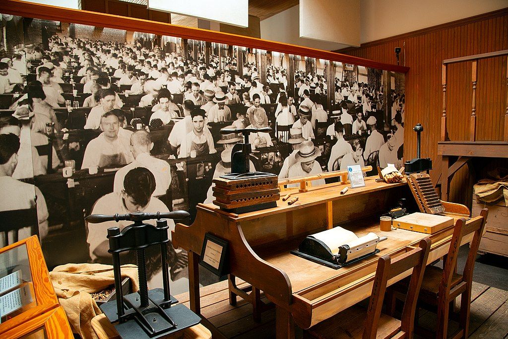 Cigar-making exhibit in Ybor City Museum State Park
