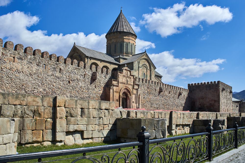 Castle structure of Narikala Fortress