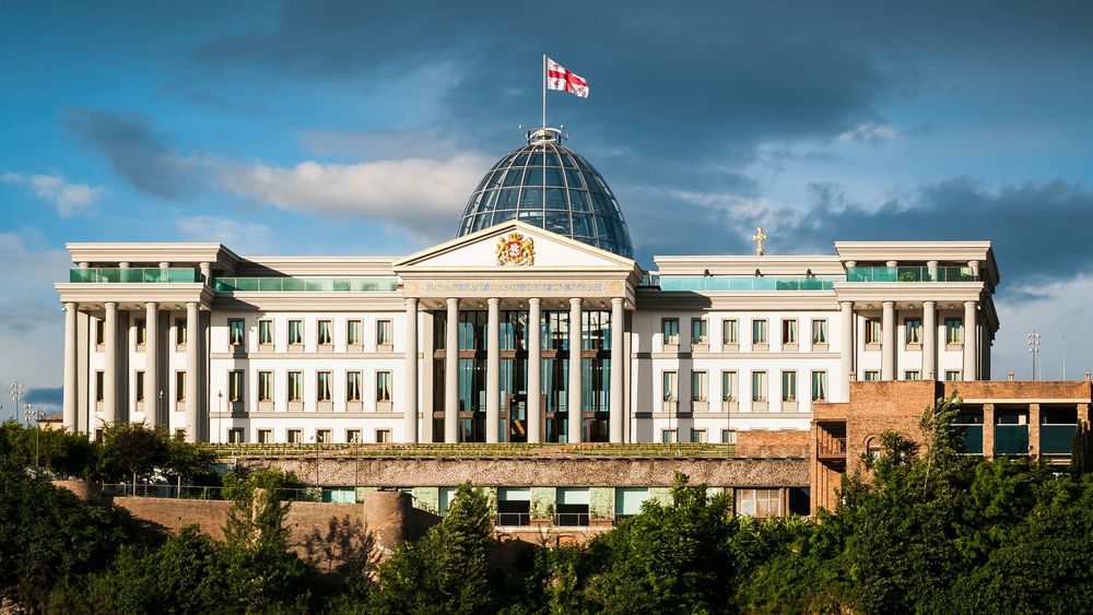 Daytime view of the Presidential Palace