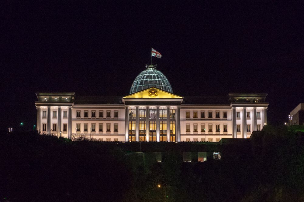 Night lights of the Presidential Palace