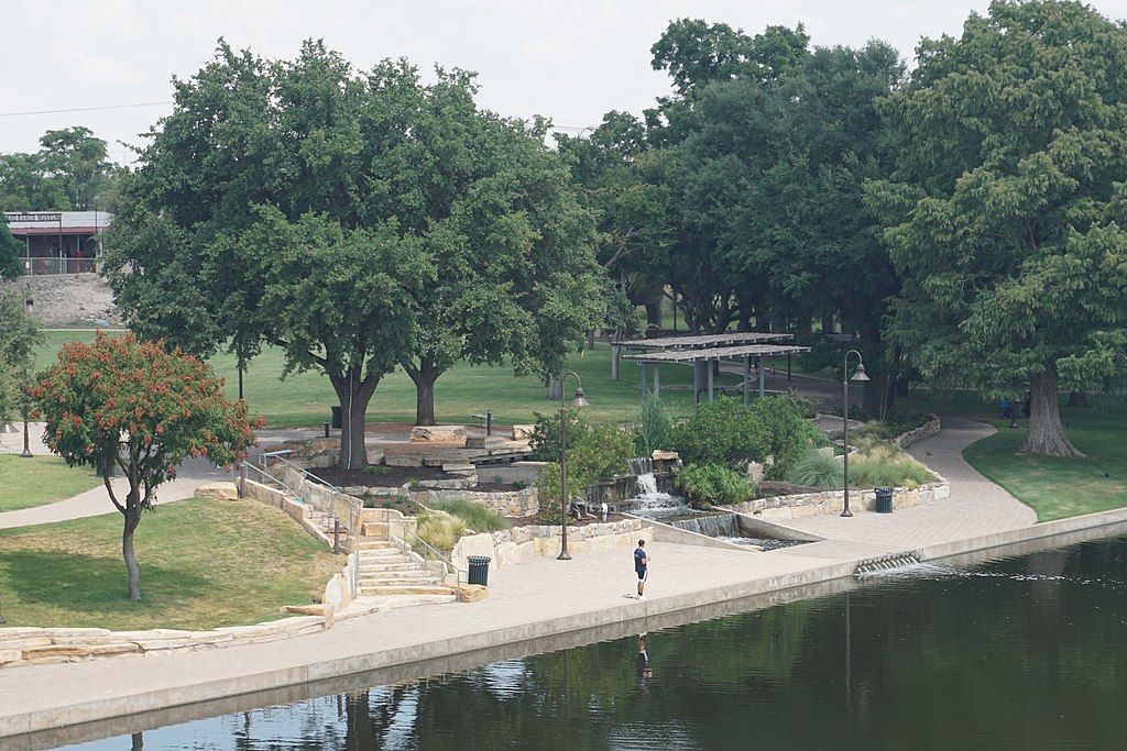 Aerial view of the Bosque