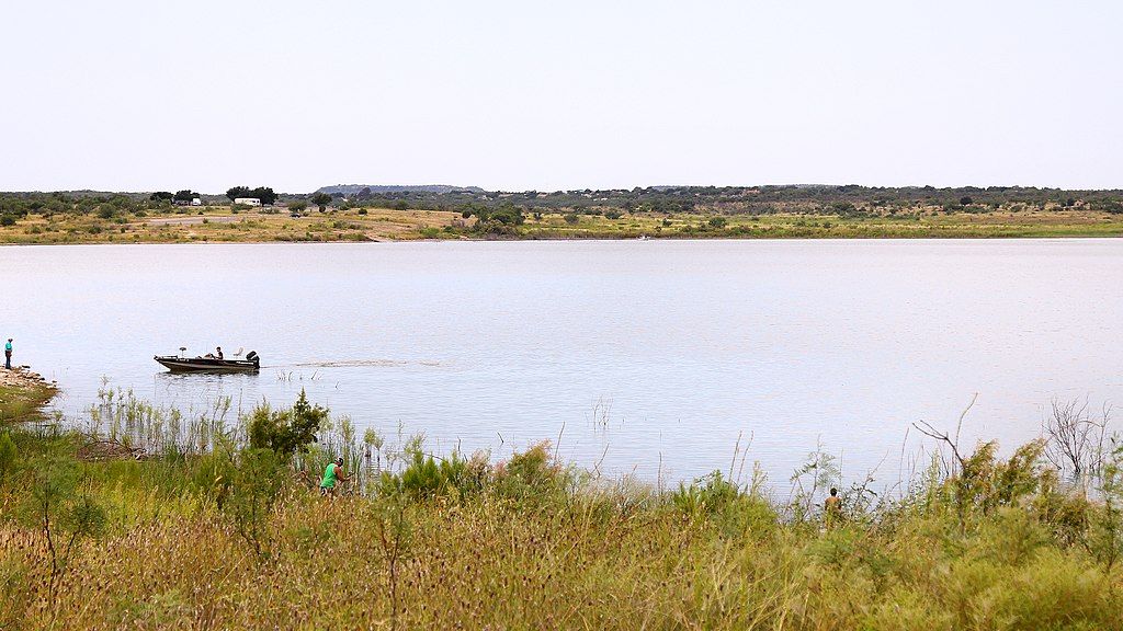 A lake at San Angelo State Park