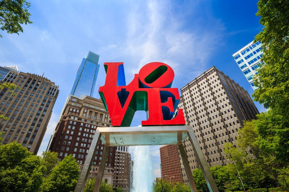 Signage at LOVE Park
