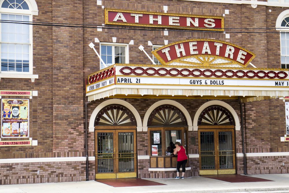 Marquee of Athens Theatre