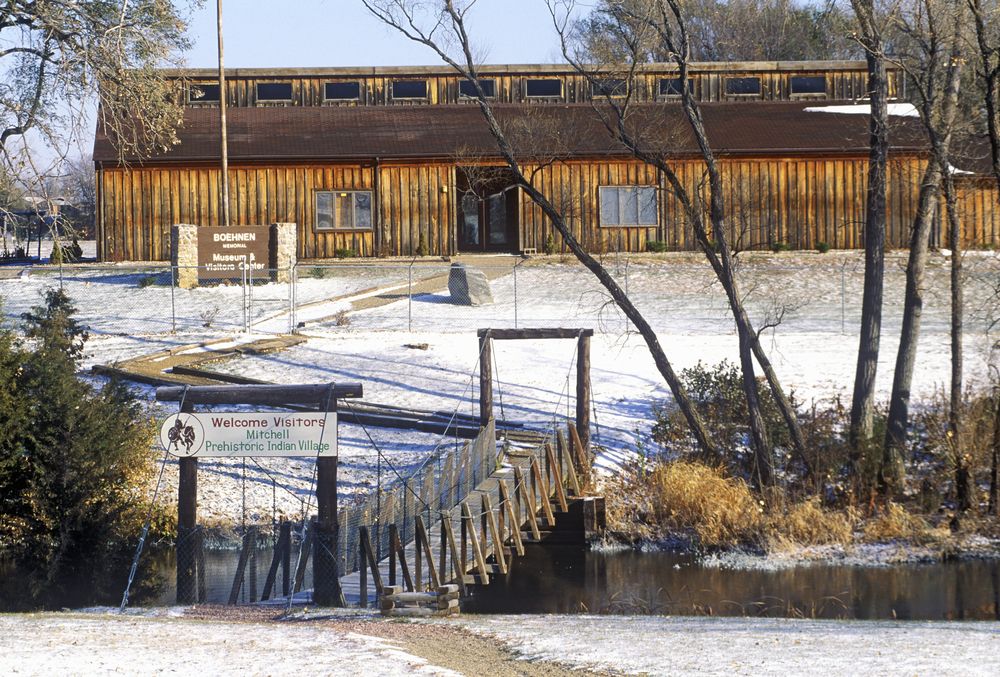 View of Mitchell Prehistoric Indian Village