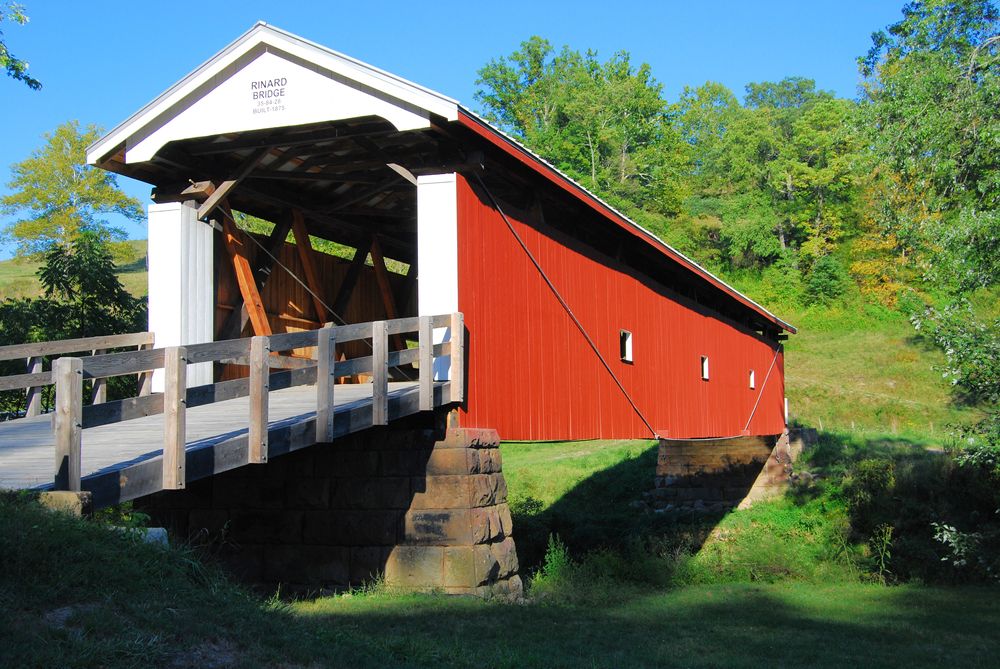 View of National Forest Covered Bridge Scenic Byway